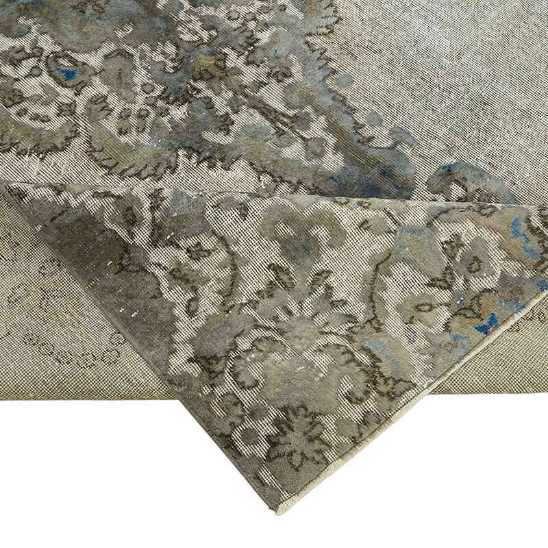 Hand Carved Over-Dyed Rug - 6' 10" x 10' 1" (82" x 121") - K0082156