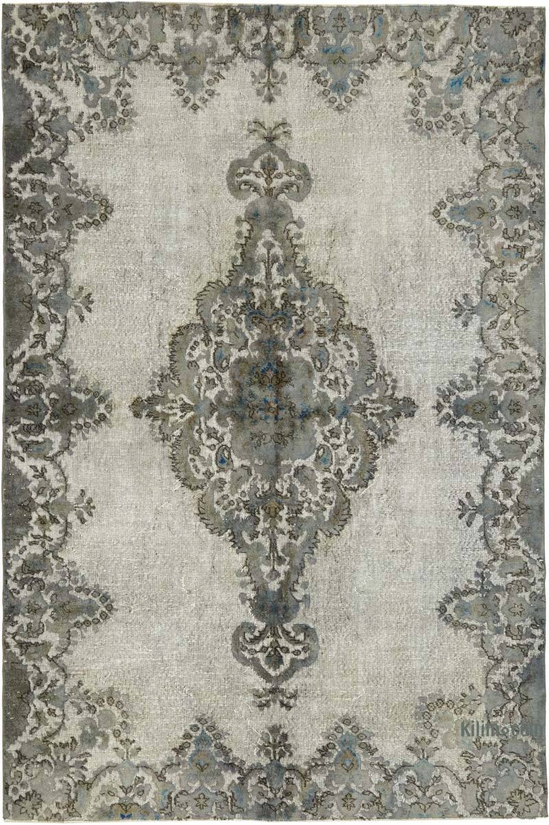 Hand Carved Over-Dyed Rug - 6' 10" x 10' 1" (82" x 121") - K0082156