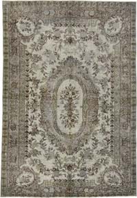 El Oyması Boyalı Halı - 194 cm x 281 cm