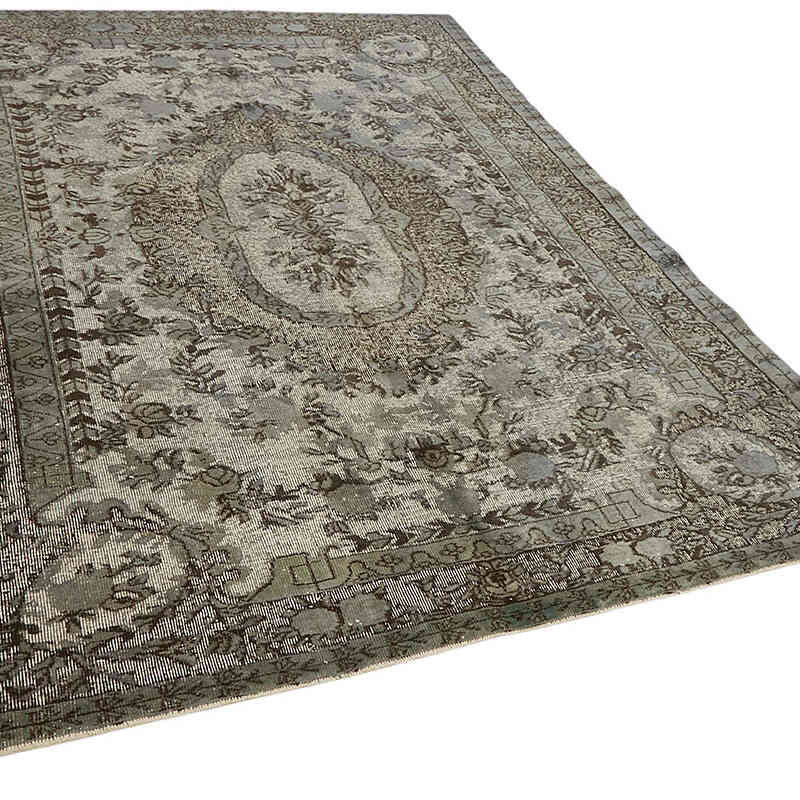 Hand Carved Over-Dyed Rug - 6' 4" x 9' 3" (76" x 111") - K0082158