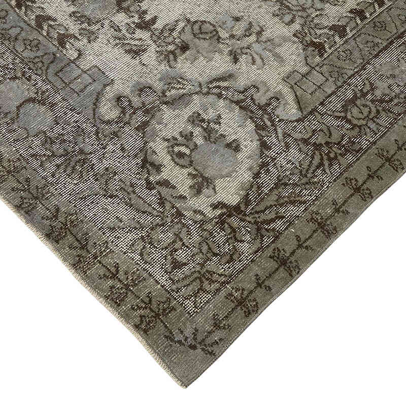 Hand Carved Over-Dyed Rug - 6' 4" x 9' 3" (76" x 111") - K0082158