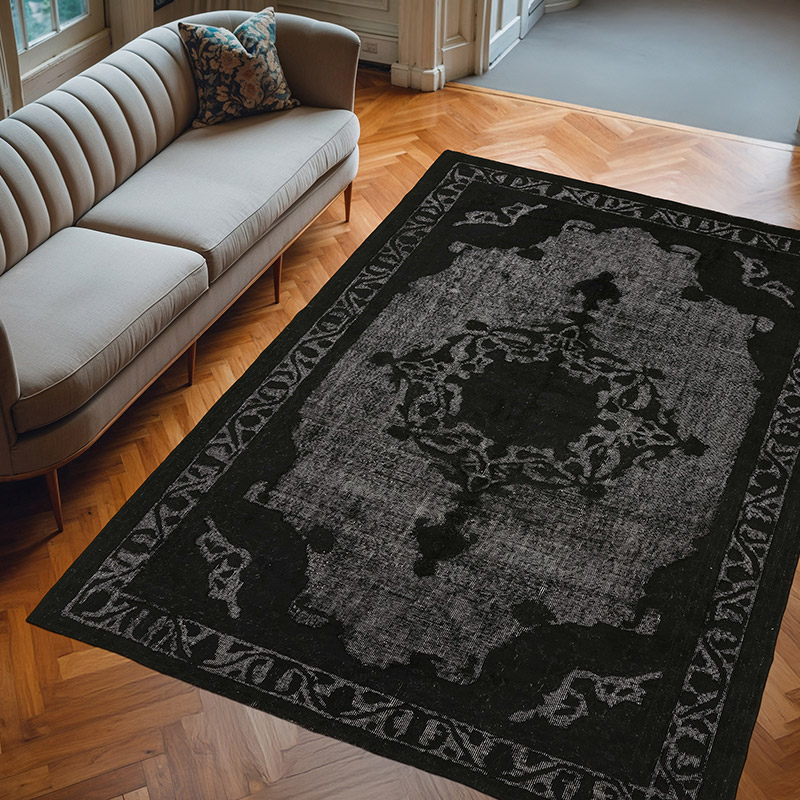 Alfombra Tallada a Mano Sobre Teñida - 210 cm x 299 cm - K0082159