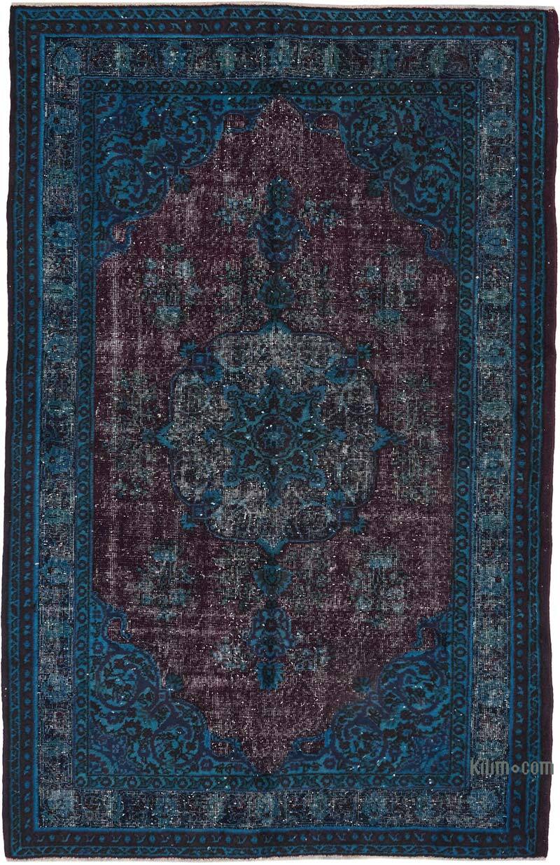 Hand Carved Over-Dyed Rug - 4' 10" x 7' 7" (58" x 91") - K0082160