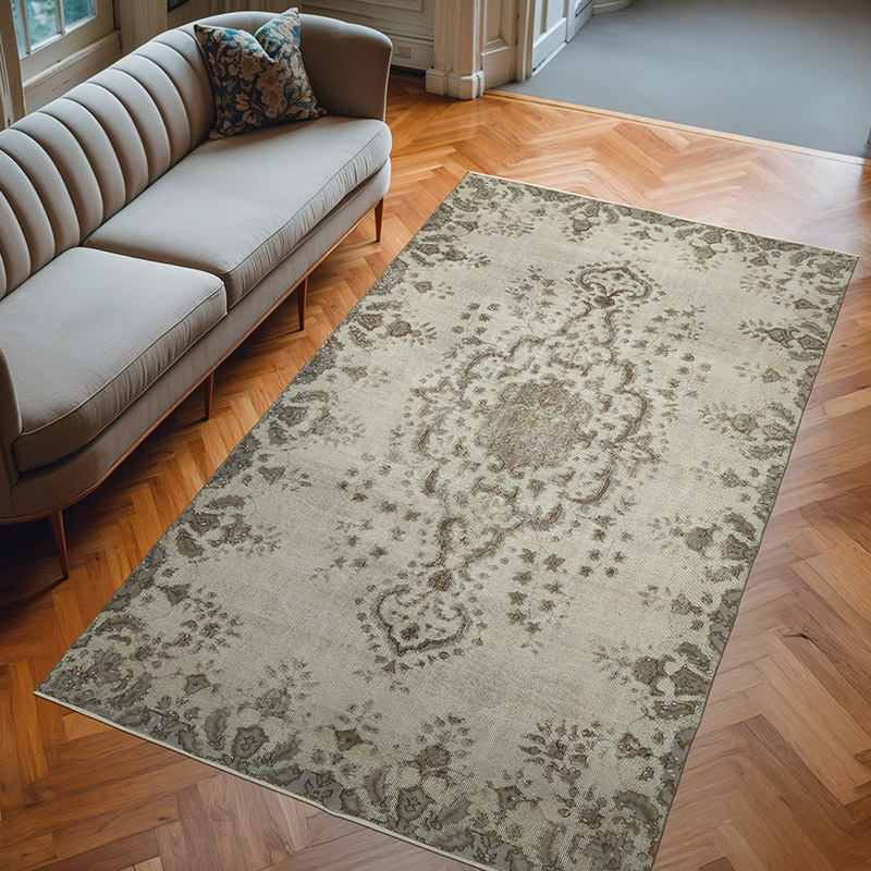 El Oyması Boyalı Halı - 173 cm x 296 cm - K0082162