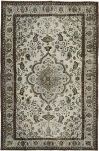 Hand Carved Over-Dyed Rug - 6' 7" x 10'  (79" x 120")