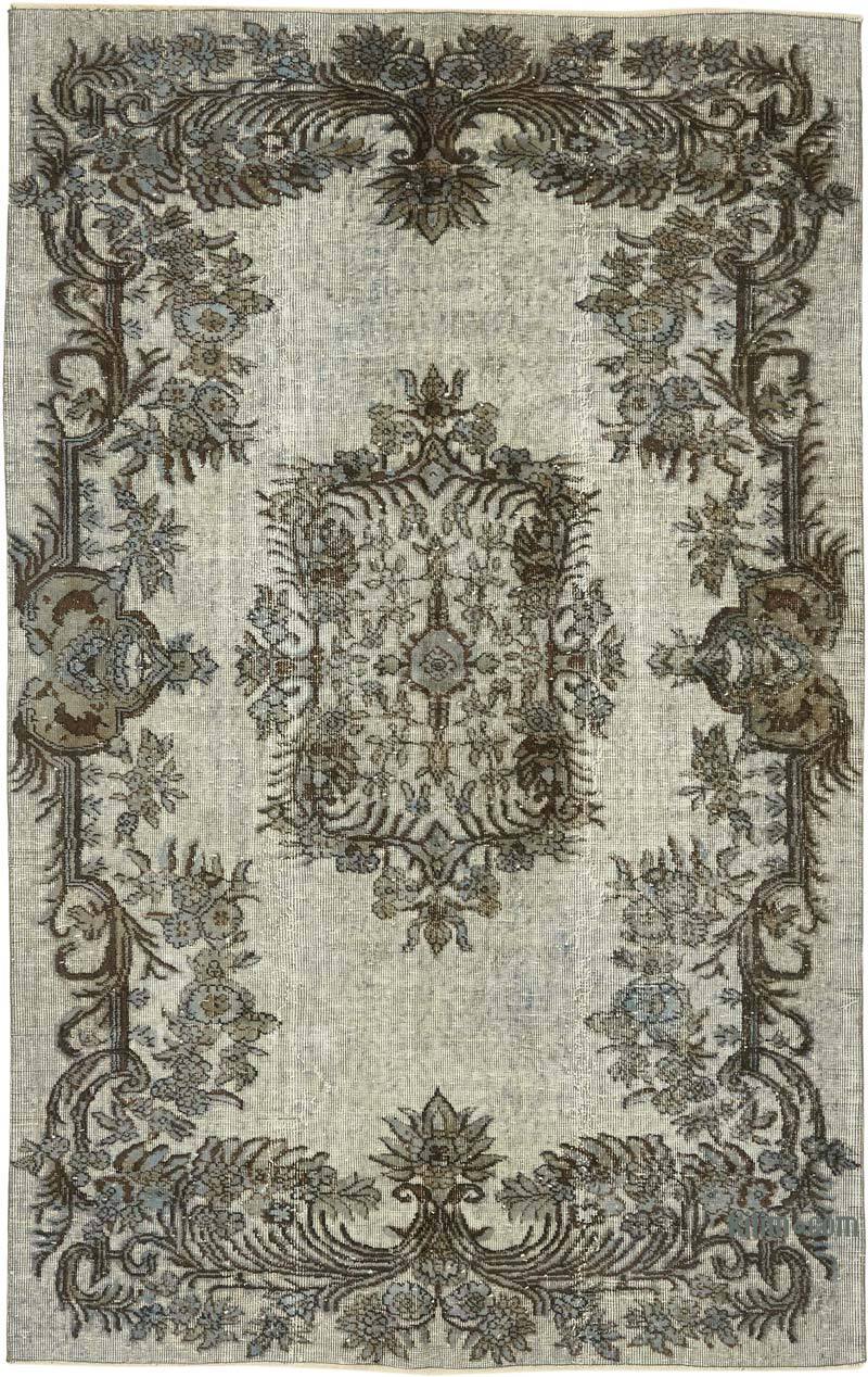 Alfombra Tallada a Mano Sobre Teñida - 153 cm x 240 cm - K0082166