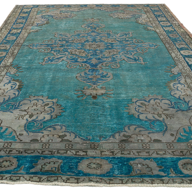 Hand Carved Over-Dyed Rug - 7' 1" x 10' 11" (85" x 131") - K0082168
