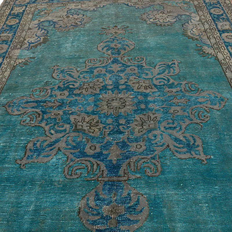 Hand Carved Over-Dyed Rug - 7' 1" x 10' 11" (85" x 131") - K0082168
