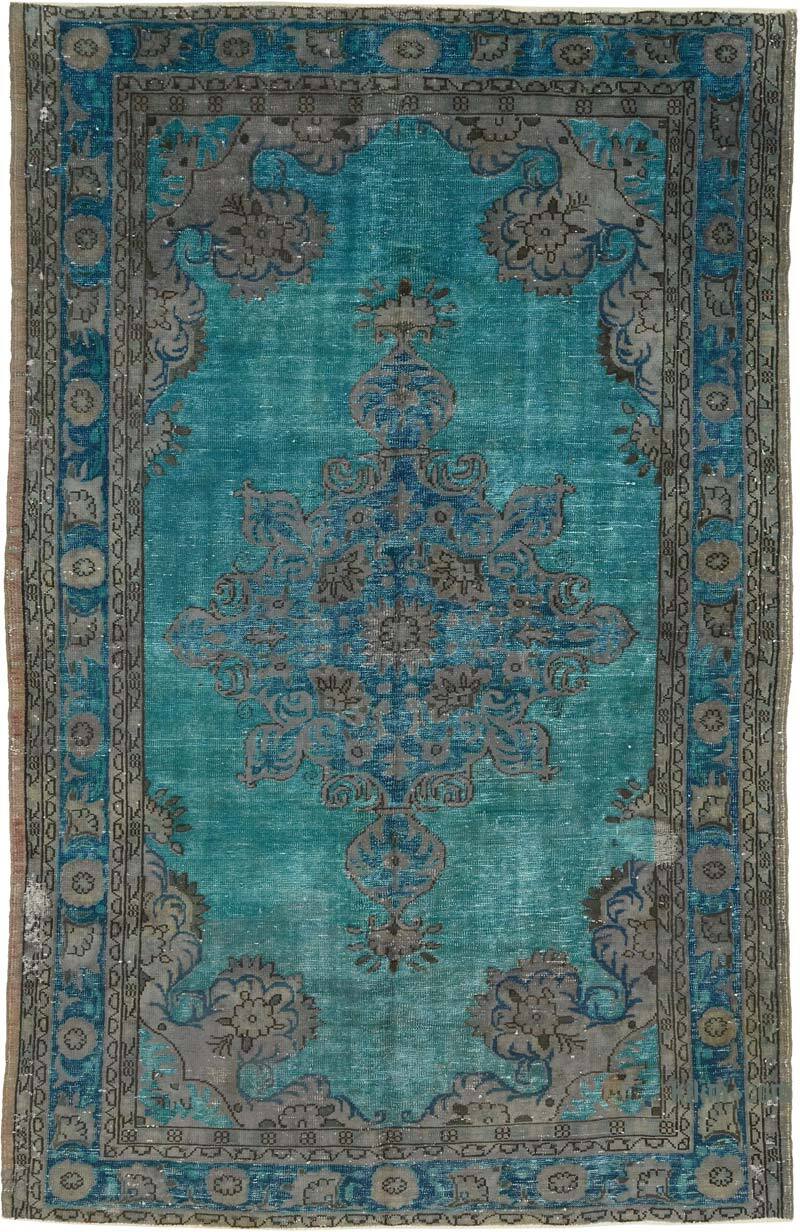 Alfombra Tallada a Mano Sobre Teñida - 213 cm x 330 cm - K0082168