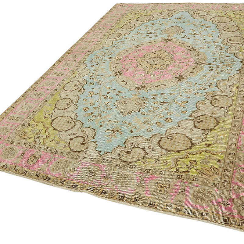 Alfombra Tallada a Mano Sobre Teñida - 185 cm x 283 cm - K0082171