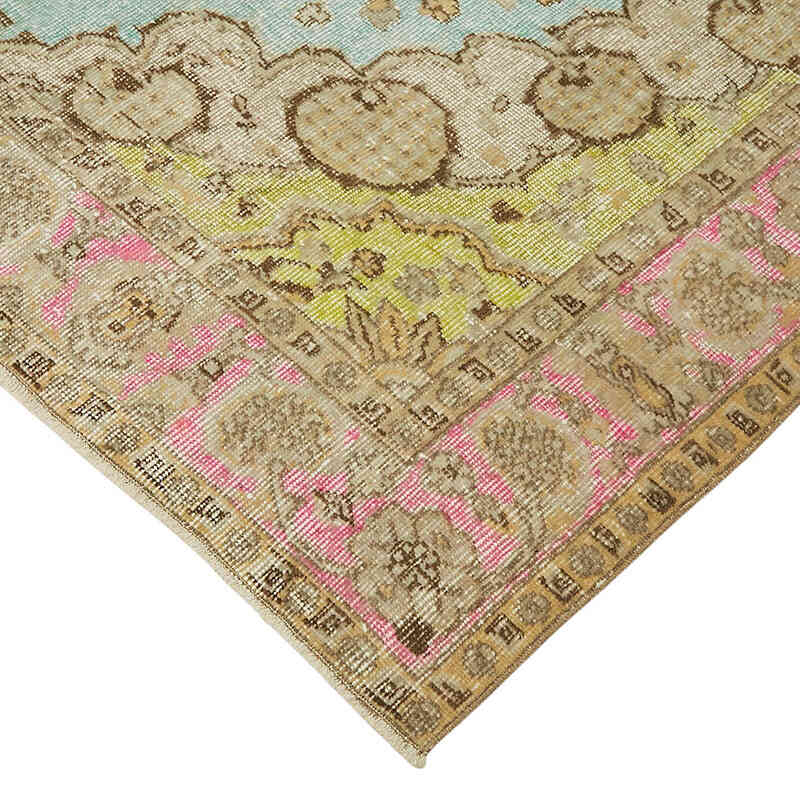 Alfombra Tallada a Mano Sobre Teñida - 185 cm x 283 cm - K0082171