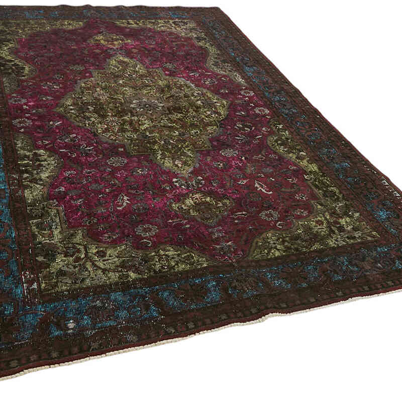 Hand Carved Over-Dyed Rug - 6' 7" x 9' 10" (79" x 118") - K0082173