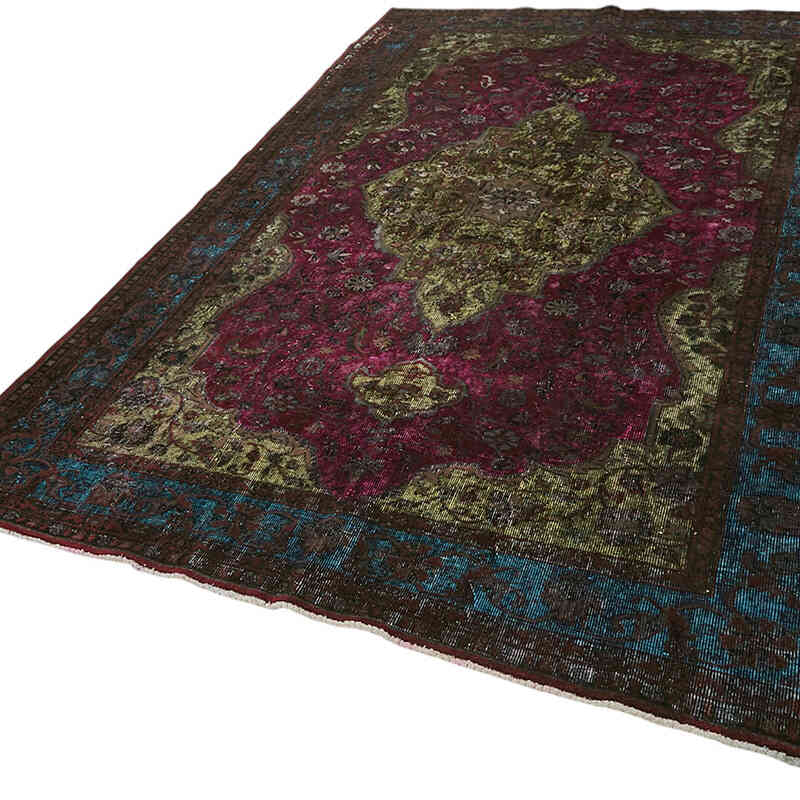 Hand Carved Over-Dyed Rug - 6' 7" x 9' 10" (79" x 118") - K0082173