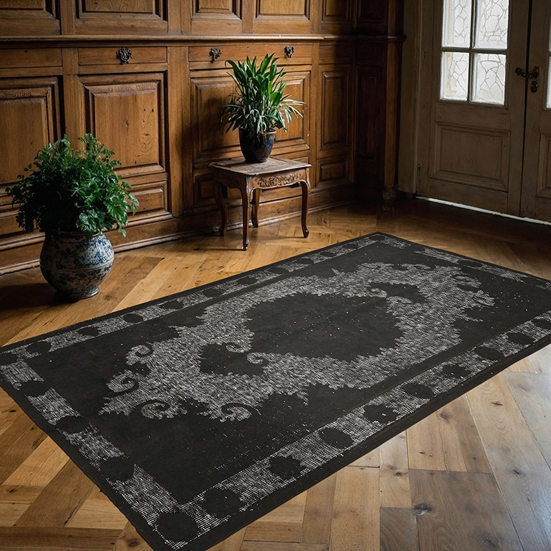 Alfombra Tallada a Mano Sobre Teñida - 142 cm x 240 cm - K0082178