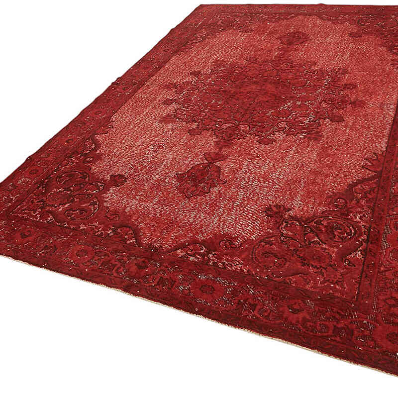 Hand Carved Over-Dyed Rug - 6' 10" x 11'  (82" x 132") - K0082179