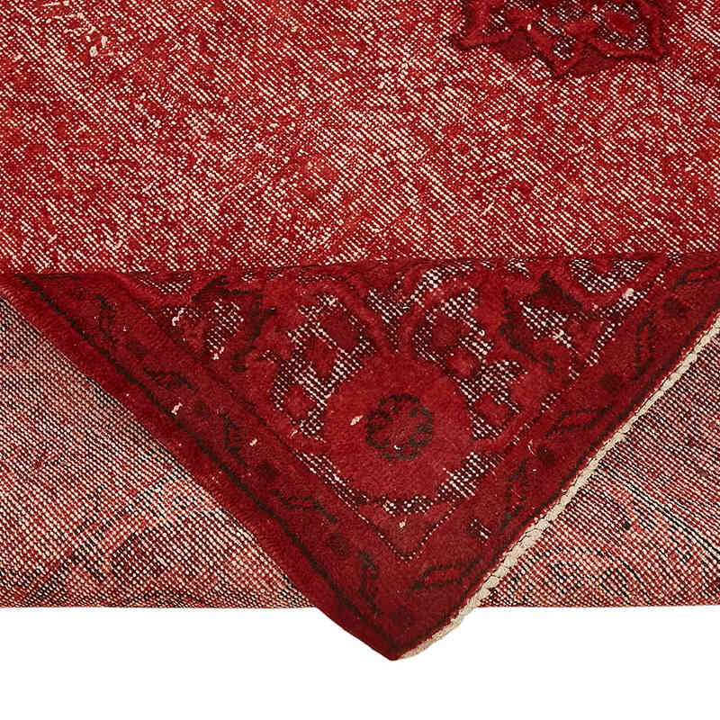 Hand Carved Over-Dyed Rug - 6' 10" x 11'  (82" x 132") - K0082179