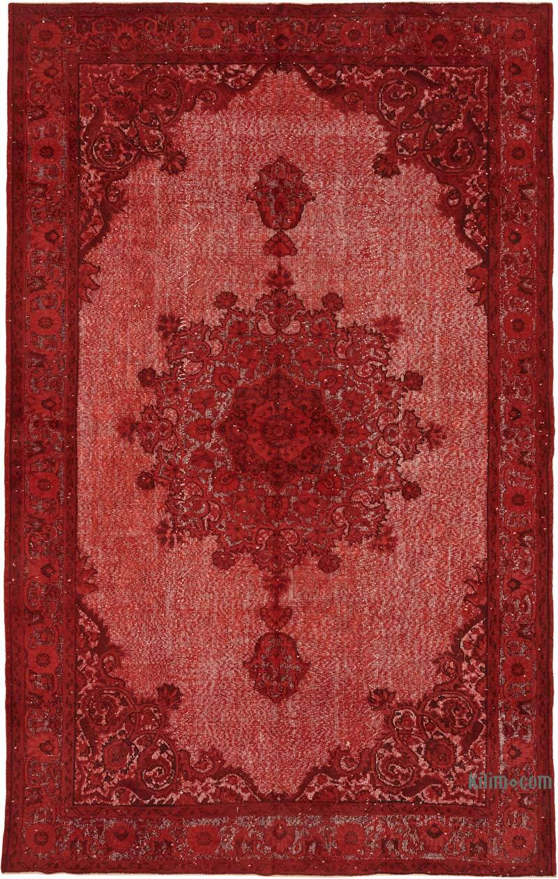 Hand Carved Over-Dyed Rug - 6' 10" x 11'  (82" x 132") - K0082179
