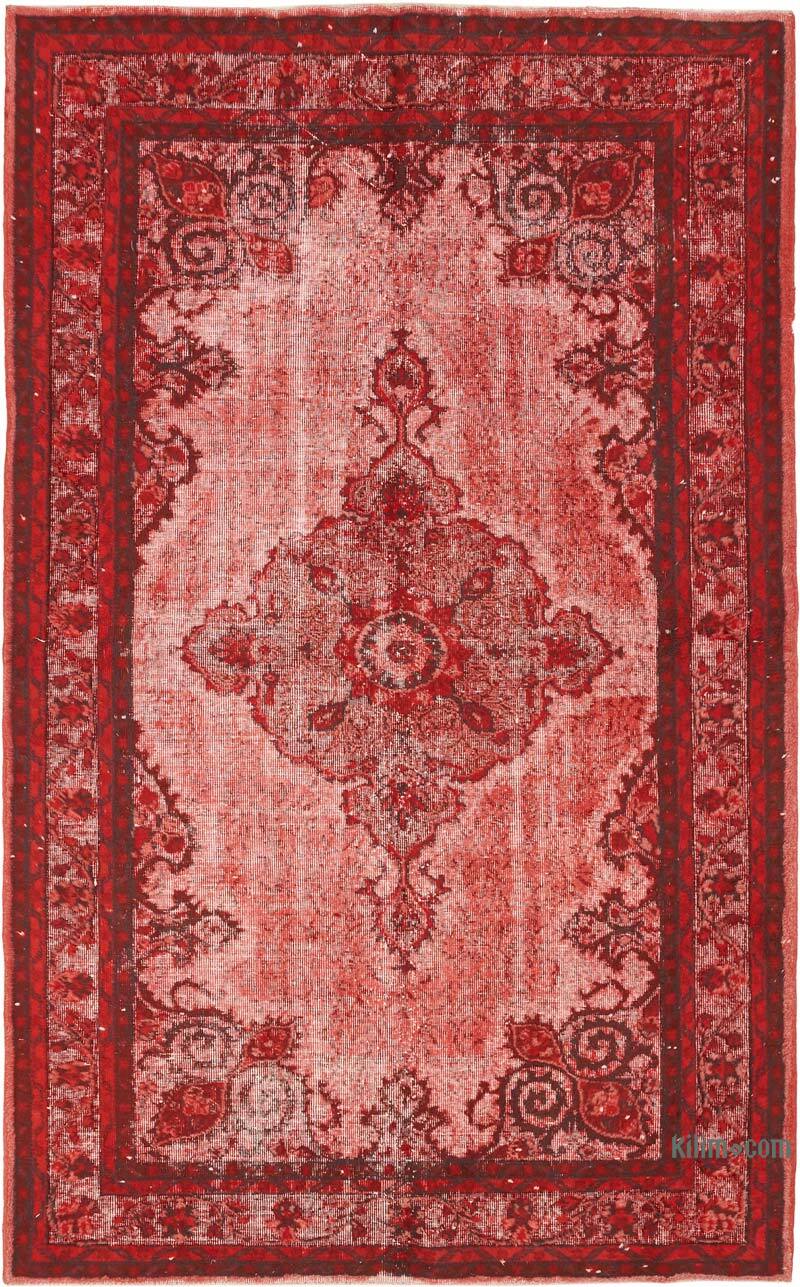 Hand Carved Over-Dyed Rug - 5' 8" x 9' 2" (68" x 110") - K0082180