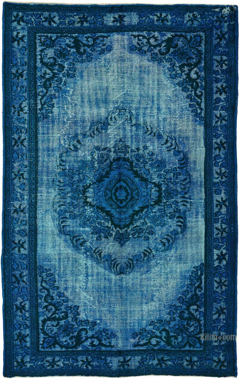 Hand Carved Over-Dyed Rug - 6' 9" x 10' 6" (81" x 126") - K0082182