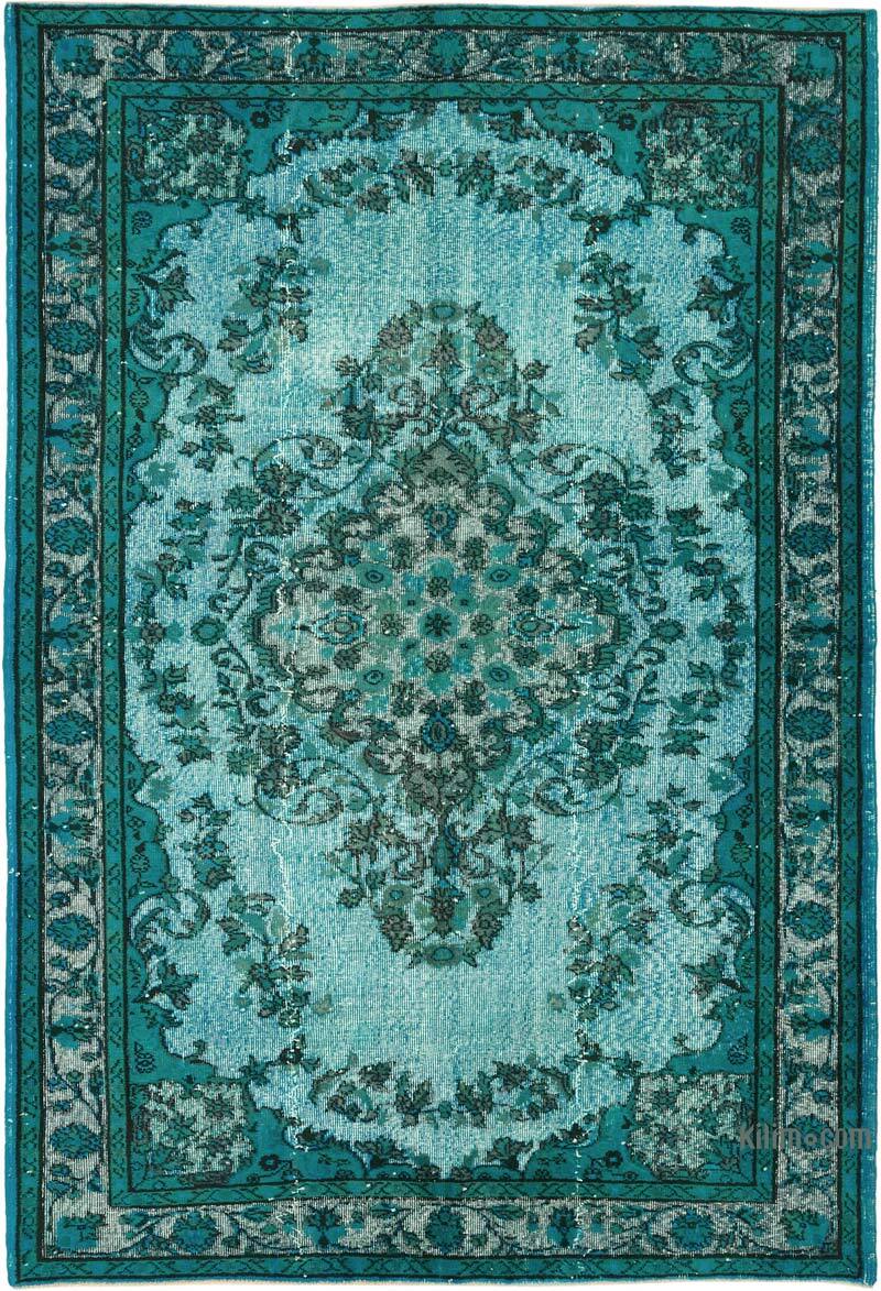 Alfombra Tallada a Mano Sobre Teñida - 186 cm x 270 cm - K0082187