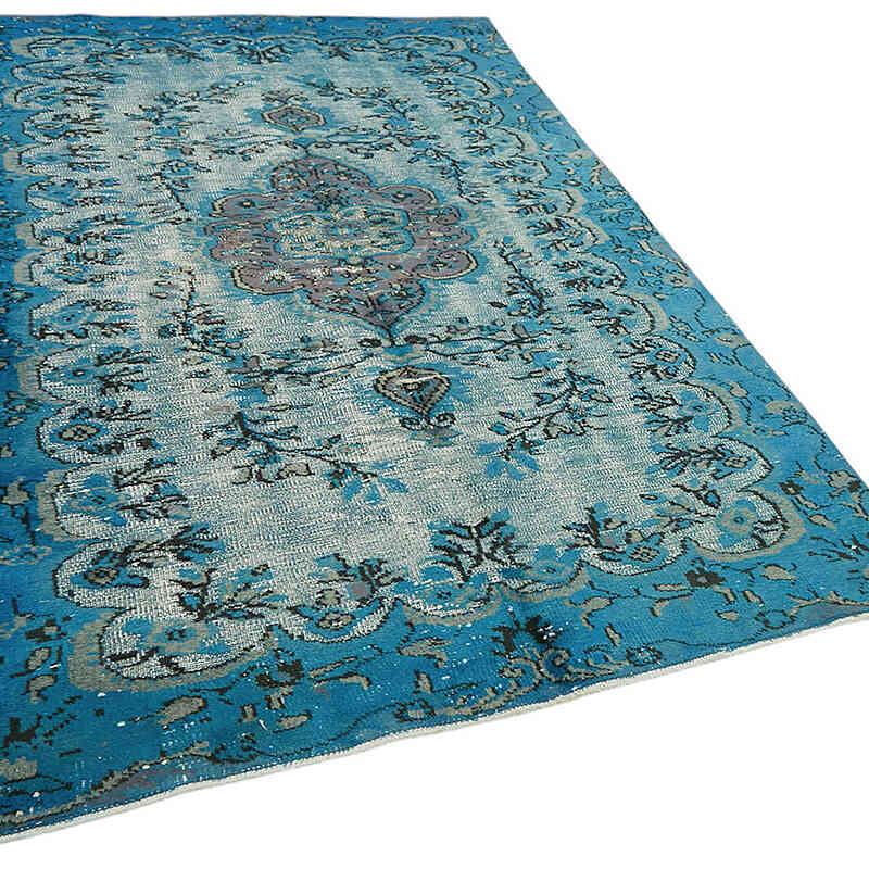 Alfombra Tallada a Mano Sobre Teñida - 158 cm x 270 cm - K0082188