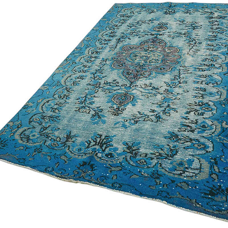 Alfombra Tallada a Mano Sobre Teñida - 158 cm x 270 cm - K0082188