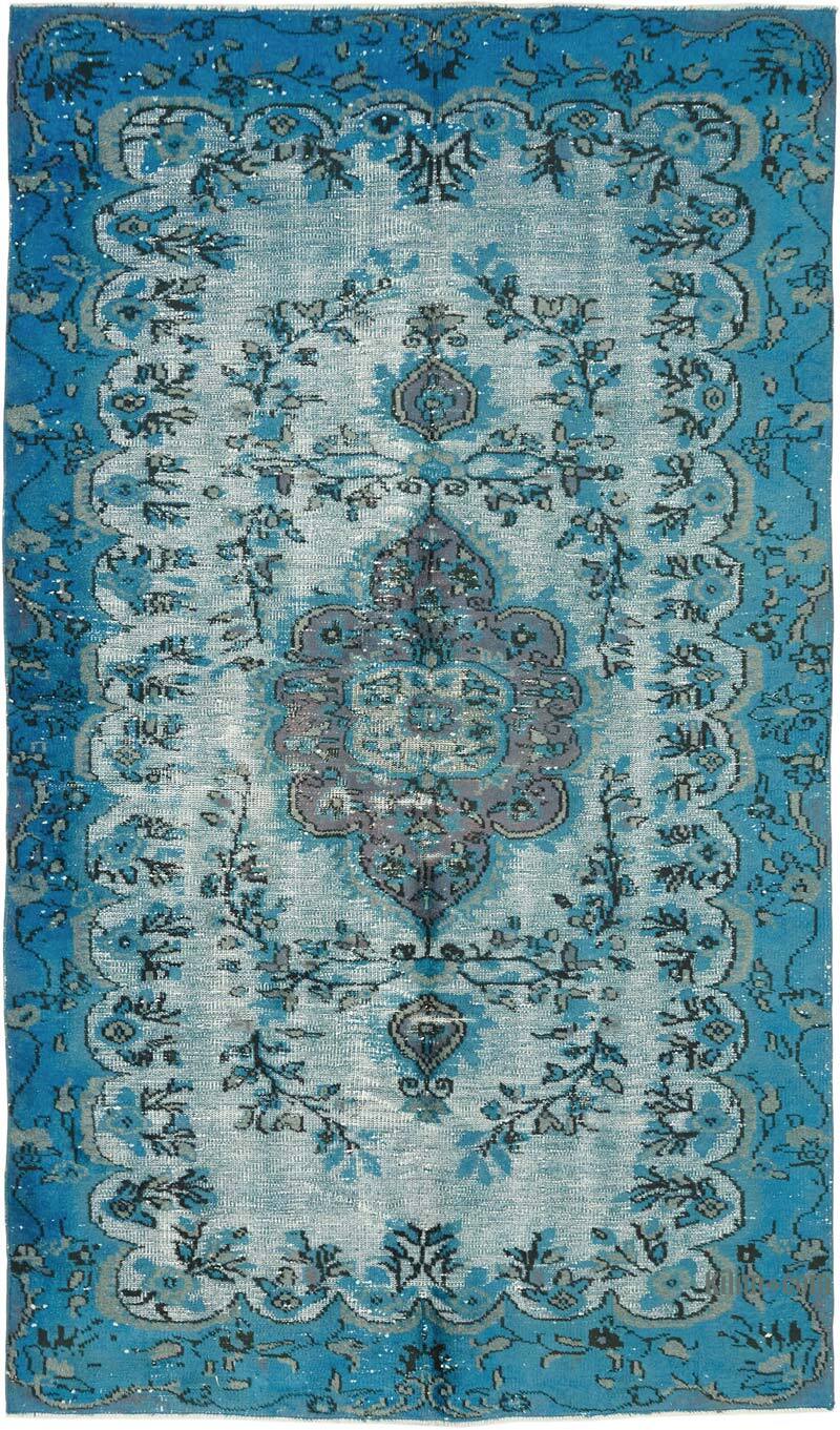 Alfombra Tallada a Mano Sobre Teñida - 158 cm x 270 cm - K0082188