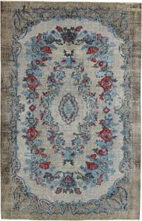 El Oyması Boyalı Halı - 195 cm x 300 cm