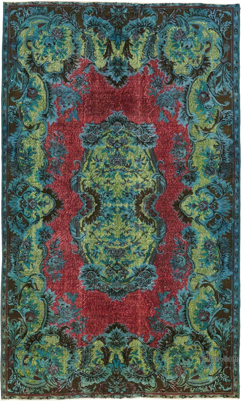 Alfombra Tallada a Mano Sobre Teñida - 183 cm x 295 cm - K0082192
