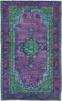 El Oyması Boyalı Halı - 173 cm x 276 cm