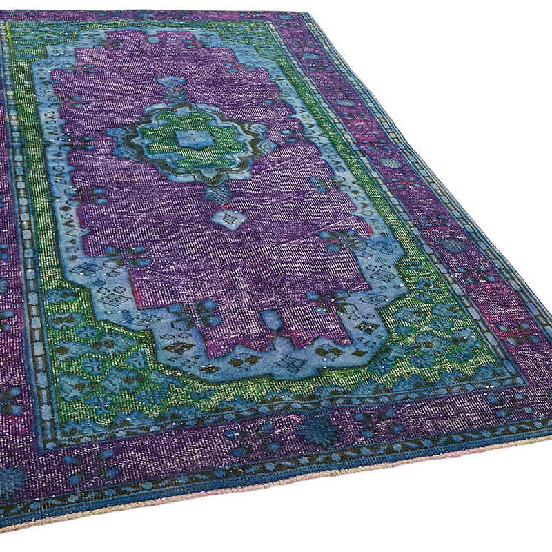 Alfombra Tallada a Mano Sobre Teñida - 173 cm x 276 cm - K0082194