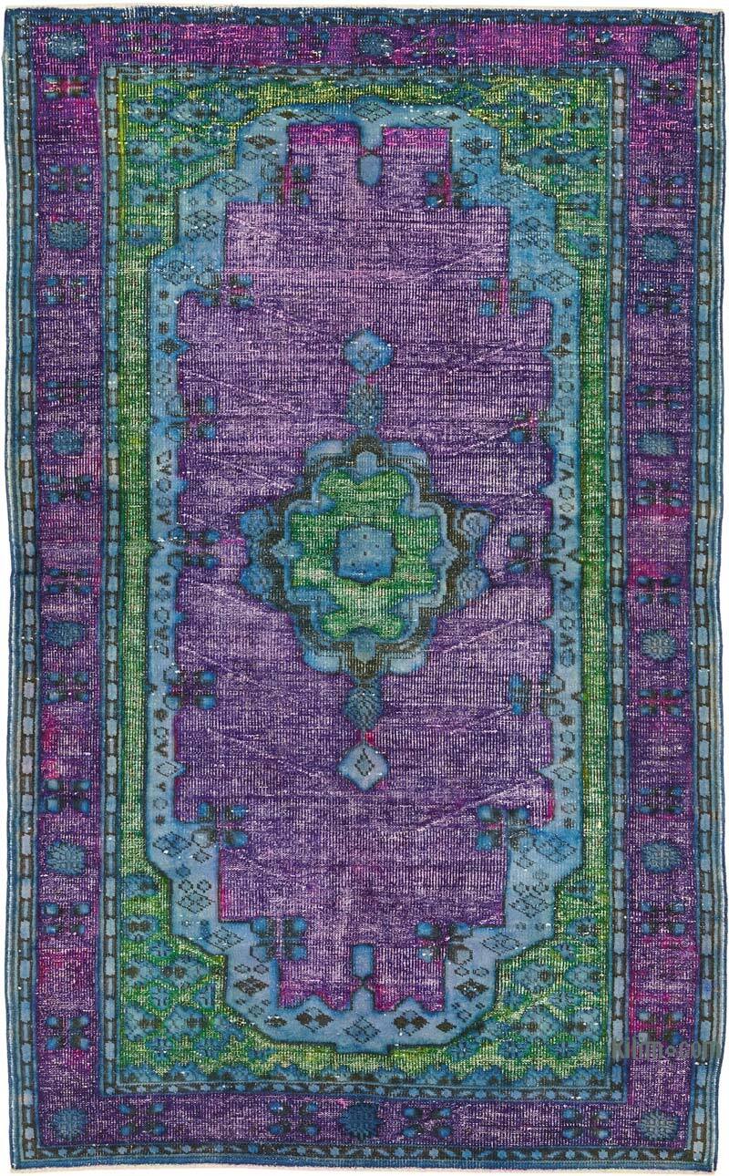 Alfombra Tallada a Mano Sobre Teñida - 173 cm x 276 cm - K0082194