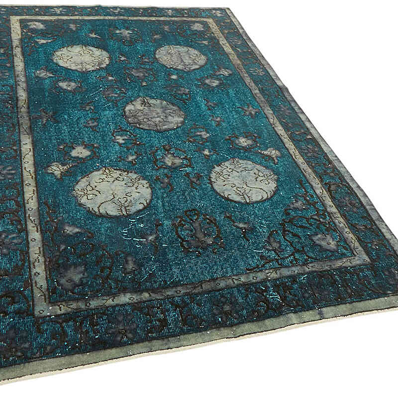 Hand Carved Over-Dyed Rug - 4' 10" x 8' 2" (58" x 98") - K0082195