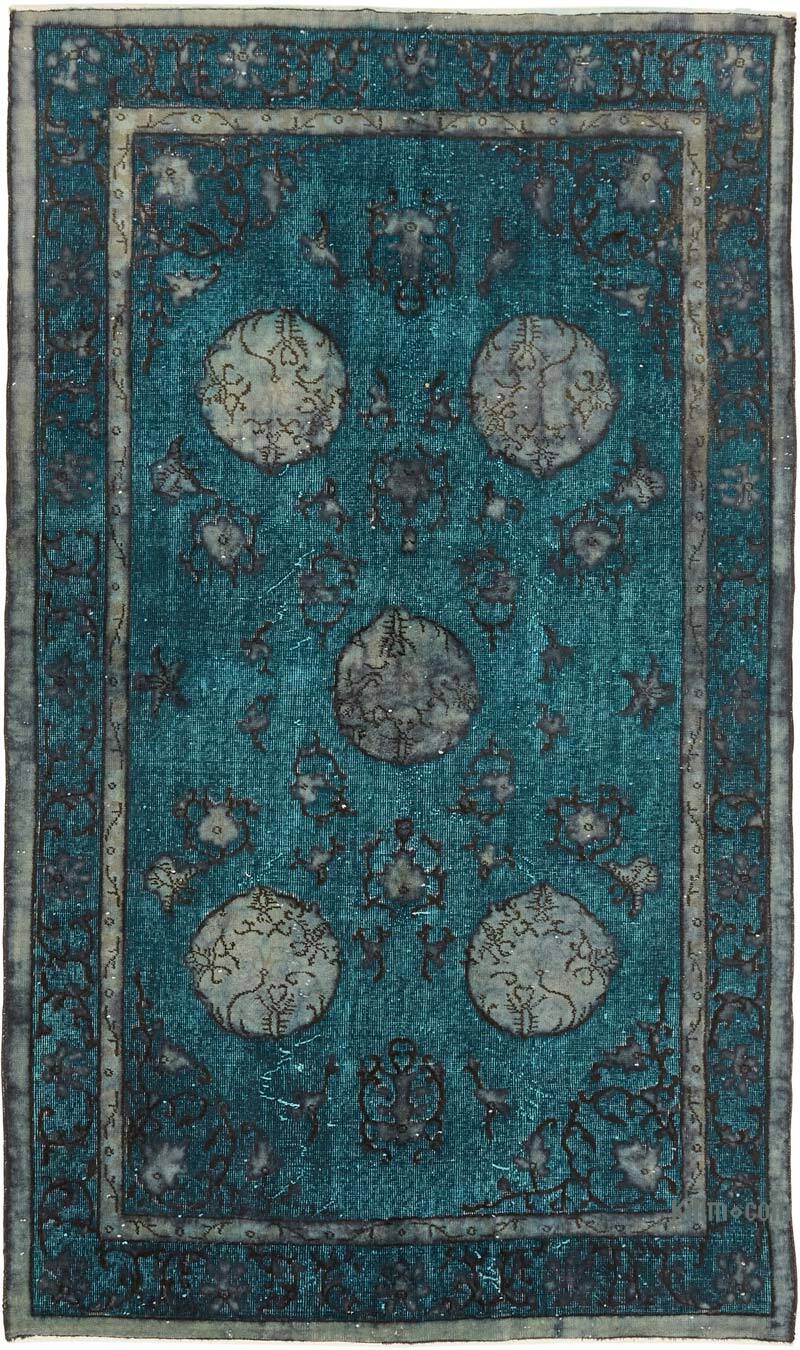 Hand Carved Over-Dyed Rug - 4' 10" x 8' 2" (58" x 98") - K0082195