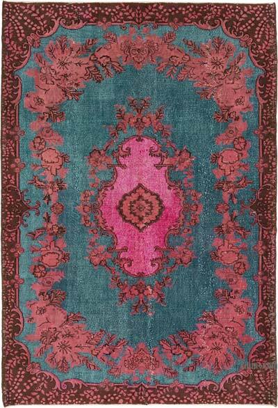 Hand Carved Over-Dyed Rug - 6' 10" x 10' 2" (82" x 122")