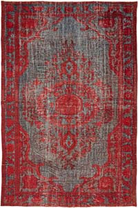 El Oyması Boyalı Halı - 205 cm x 305 cm