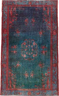 El Oyması Boyalı Halı - 220 cm x 348 cm