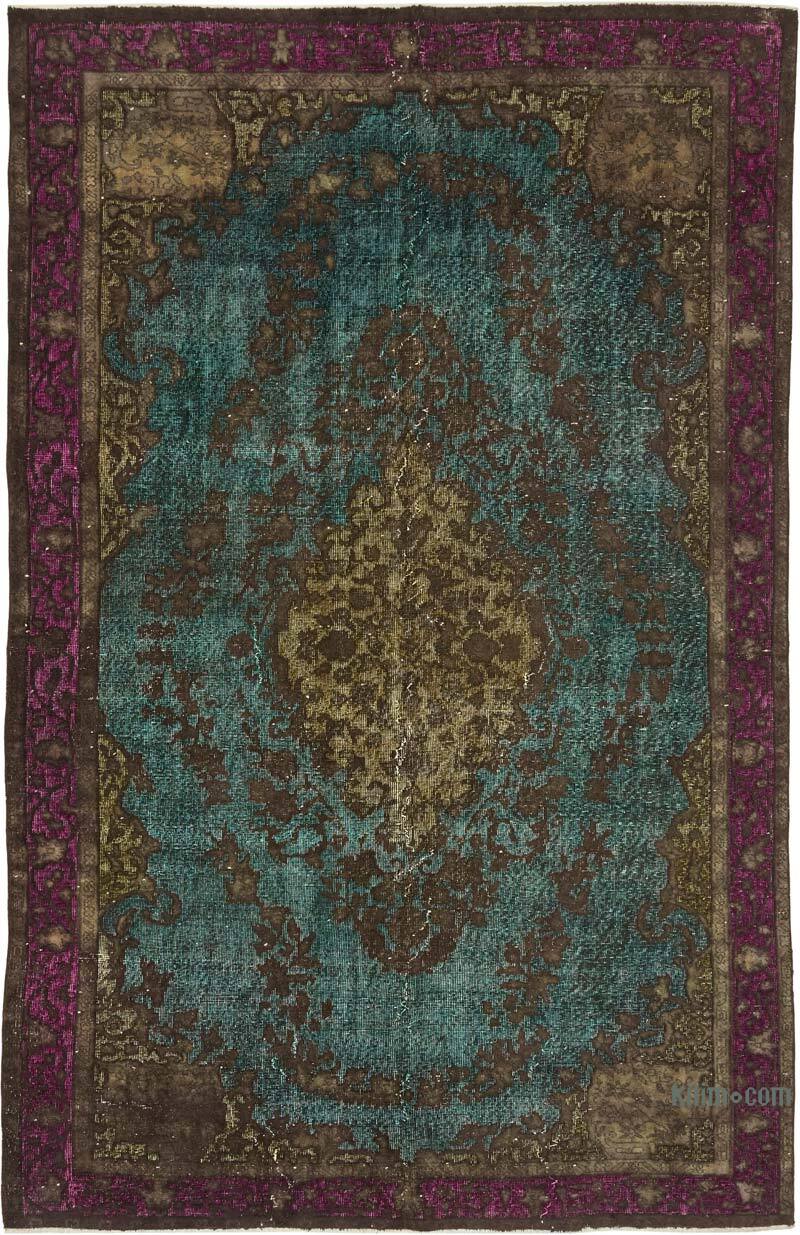 El Oyması Boyalı Halı - 202 cm x 317 cm - K0082202