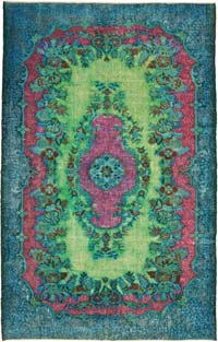El Oyması Boyalı Halı - 190 cm x 293 cm