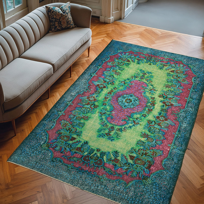 El Oyması Boyalı Halı - 190 cm x 293 cm - K0082203