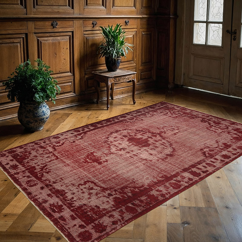 Alfombra Tallada a Mano Sobre Teñida - 174 cm x 265 cm - K0082209