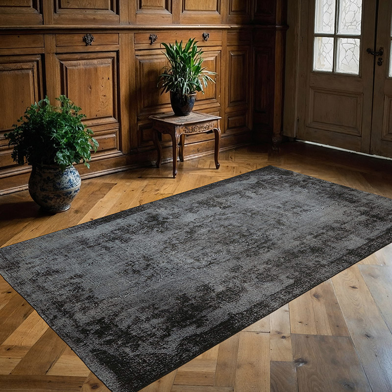 Alfombra Tallada a Mano Sobre Teñida - 158 cm x 267 cm - K0082211
