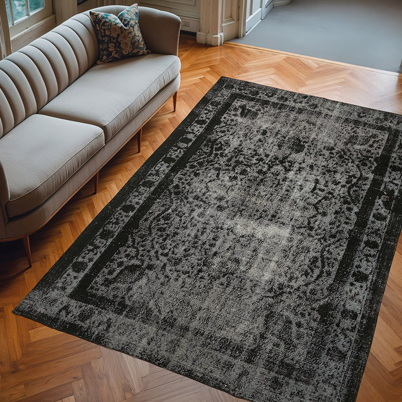 Alfombra Tallada a Mano Sobre Teñida - 201 cm x 296 cm - K0082212