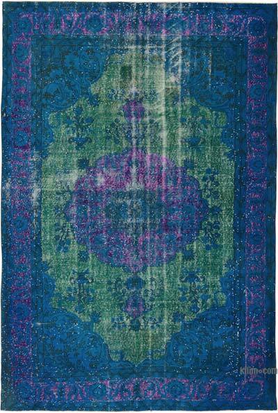 Hand Carved Over-Dyed Rug - 7' 6" x 10' 11" (90" x 131")