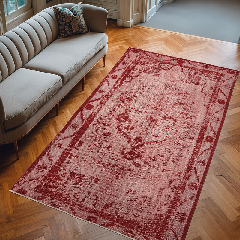 Alfombra Tallada a Mano Sobre Teñida - 175 cm x 295 cm - K0082214
