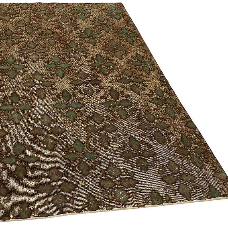 Hand Carved Over-Dyed Rug - 3' 7" x 6' 8" (43" x 80") - K0082222