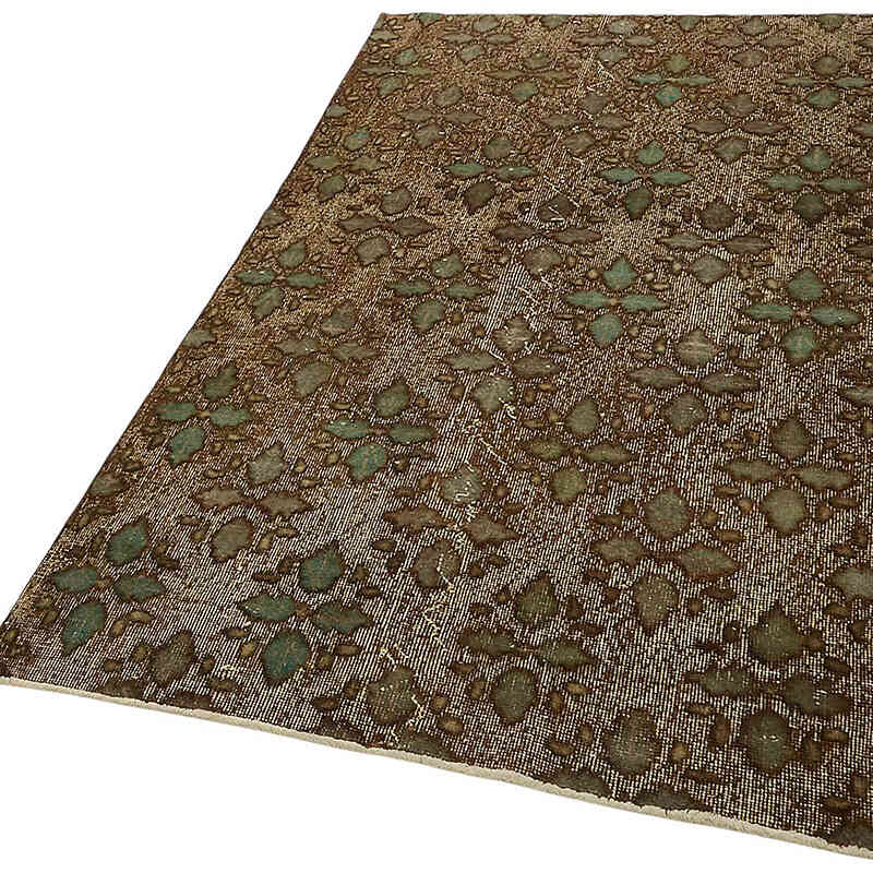 Hand Carved Over-Dyed Rug - 3' 7" x 6' 8" (43" x 80") - K0082222