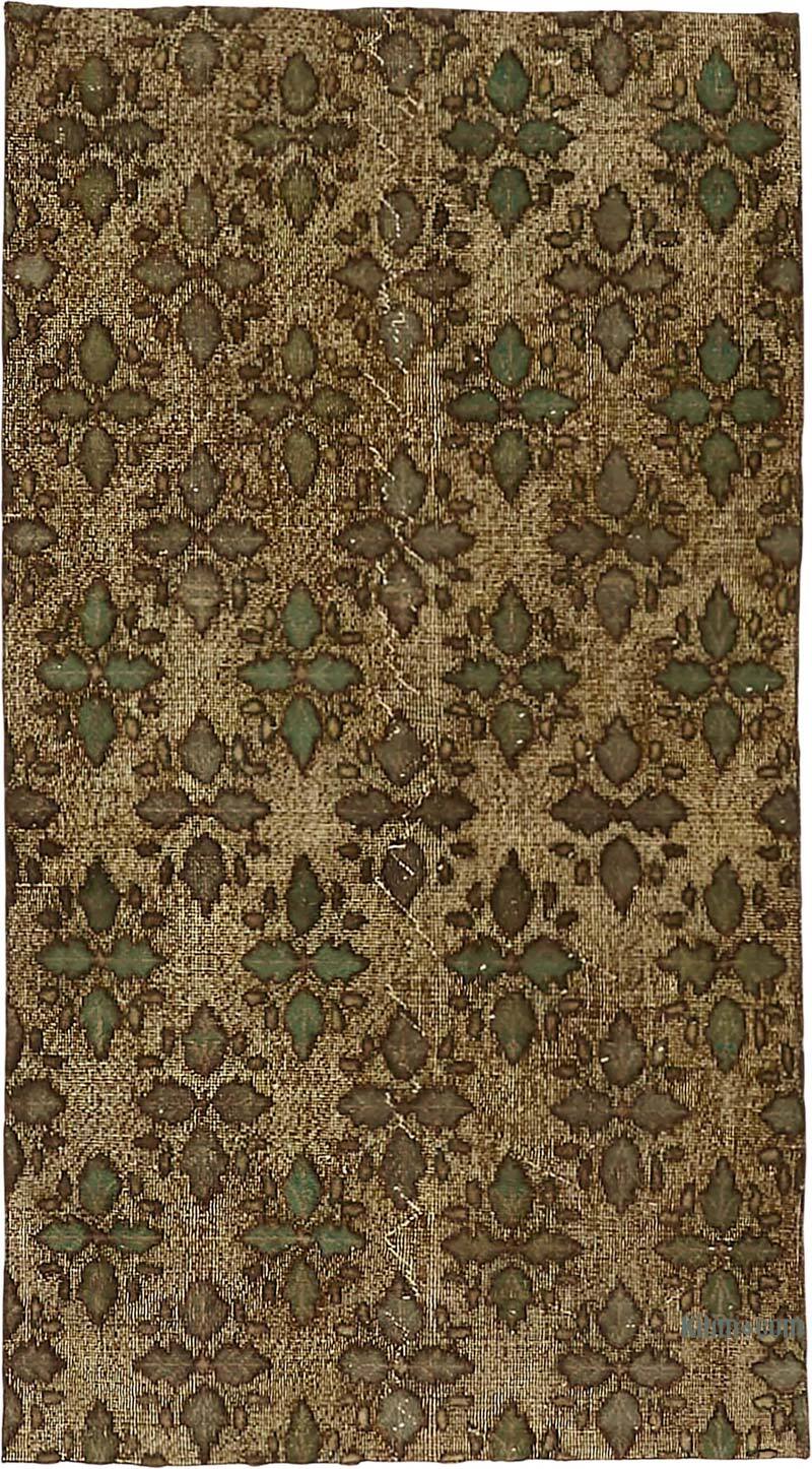 Hand Carved Over-Dyed Rug - 3' 7" x 6' 8" (43" x 80") - K0082222