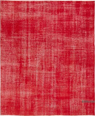 Overdyed Vintage Hand-knotted Oriental Rug - 8' 2" x 9' 10" (98" x 118")
