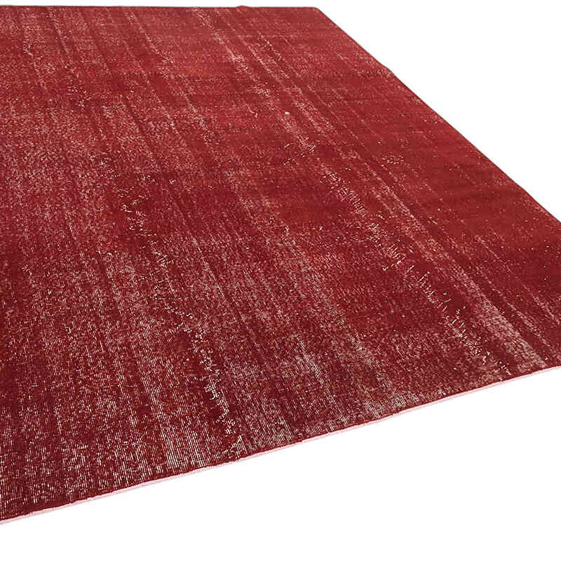 Overdyed Vintage Hand-knotted Oriental Rug - 8' 2" x 9' 10" (98" x 118") - K0082228